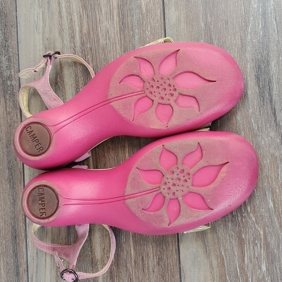 Camper Y2K heels ankle strap shoes sandals sz 40 us 7 - Picture 9 of 12